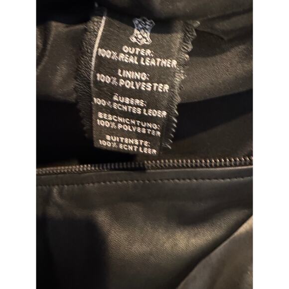 Decrum Women’s Café Racer Real Leather Jacket – Black – Size XL – NWT - Picture 11 of 14